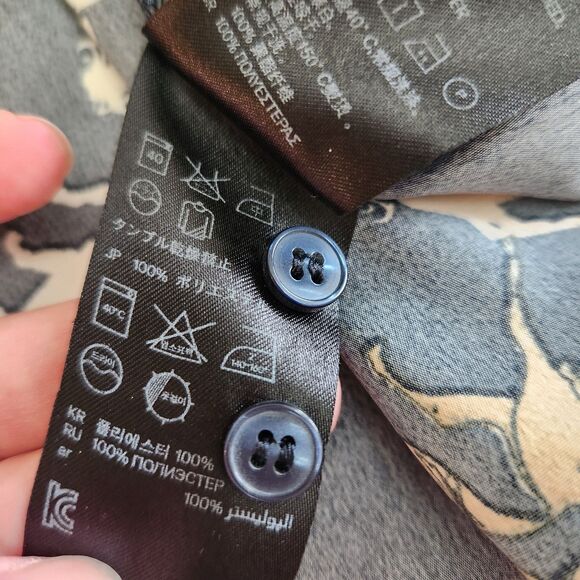 H&M Button Up Horse Equestrian Western Cowgirl Novelty Print Shirt SZ 10 Medium - Picture 10 of 15